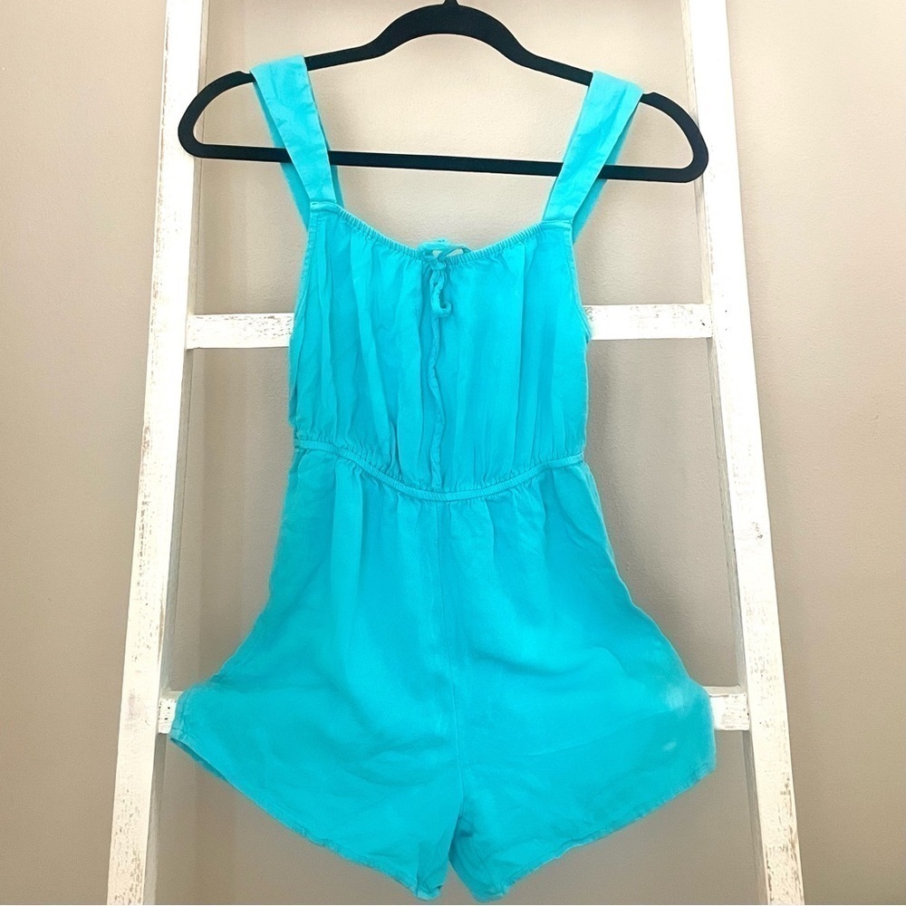 primark blue mini romper